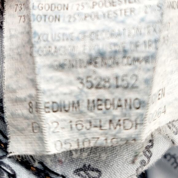 Lee Riders Flared Blue Medium Washed 5-Pocket Zip Denim Jeans Women's Size 8 Med - Picture 8 of 8